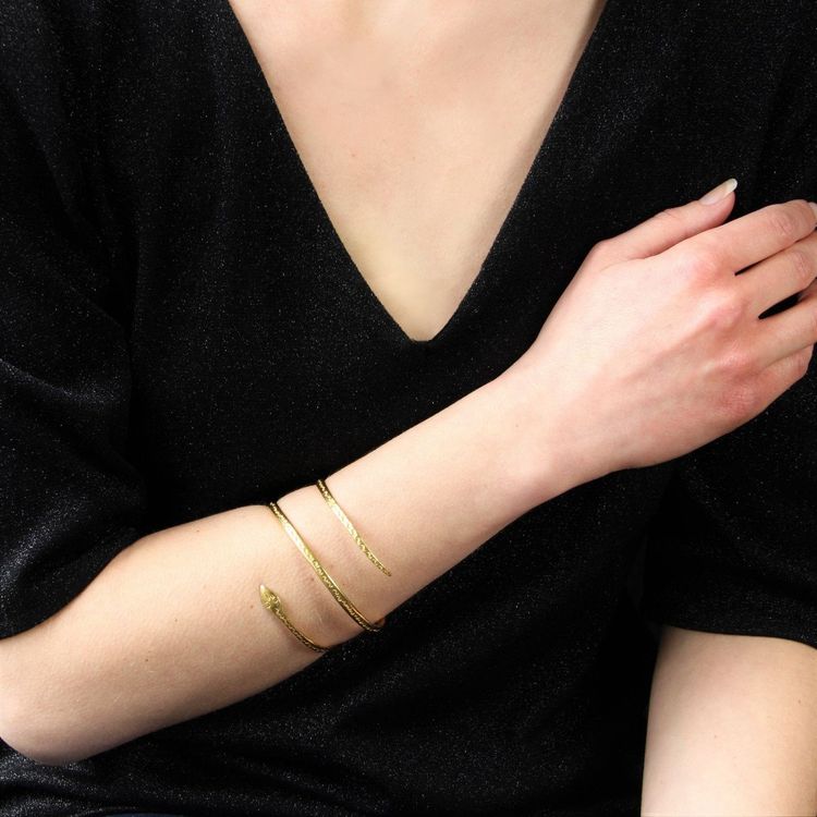 Bracelet Serpent En Or Jaune