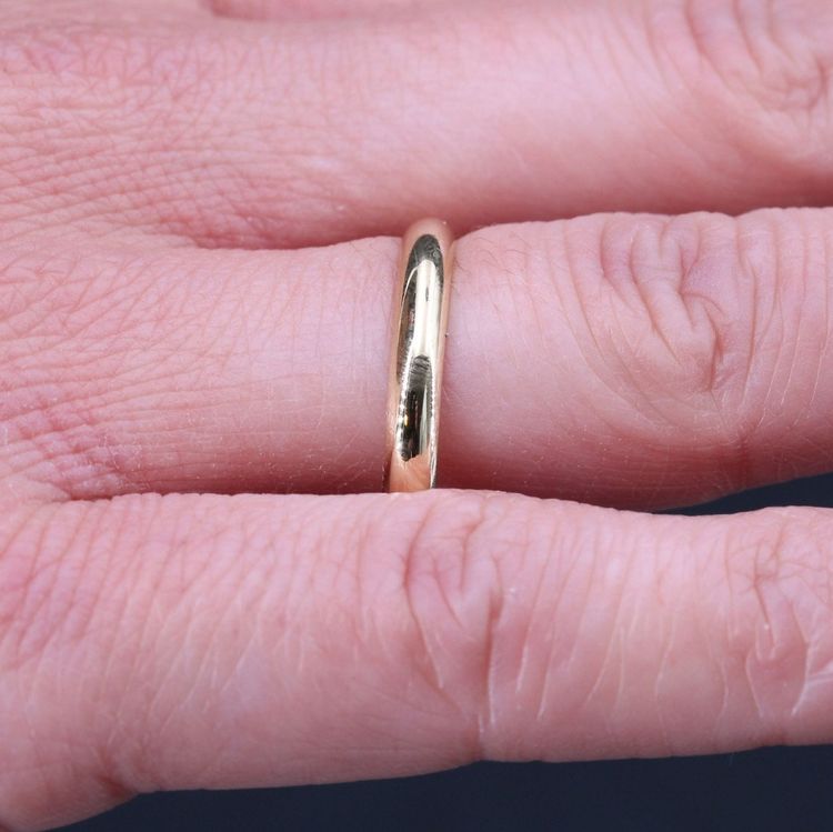 Ehering aus Gelbgold für Herren