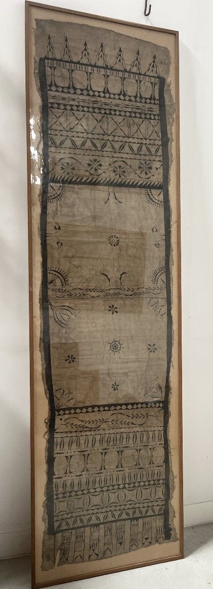 Decorative panel with Polynesian motif, 20th century