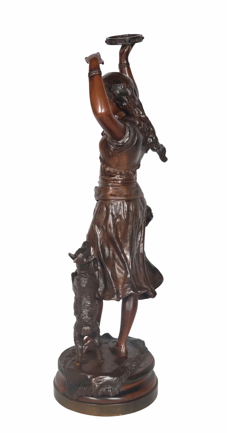 Bronze Esméralda Signé Austria Bergmann 1861-1936