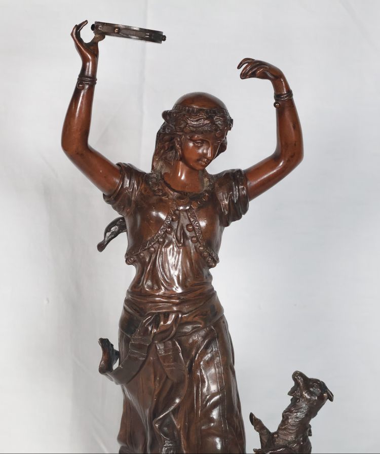 Bronze Esméralda Signé Austria Bergmann 1861-1936