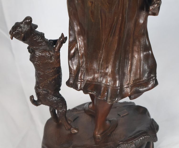 Bronze Esméralda Signé Austria Bergmann 1861-1936