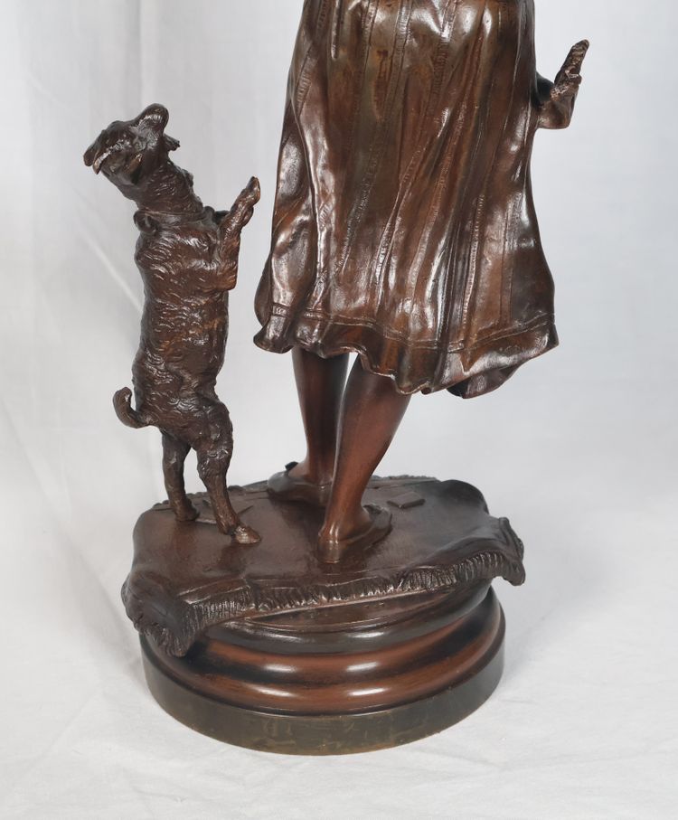 Bronze Esméralda Signé Austria Bergmann 1861-1936