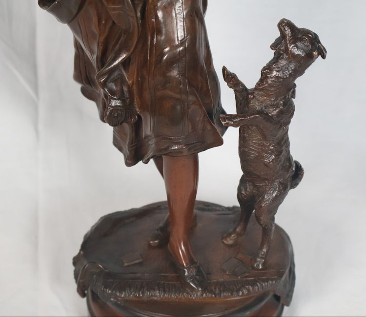 Bronze Esméralda Signé Austria Bergmann 1861-1936