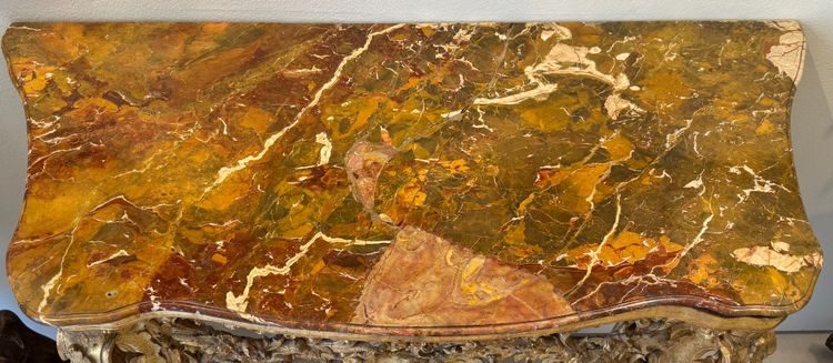 Console en bois sculpté et doré, Gênes, milieu du XVIIIe siècle