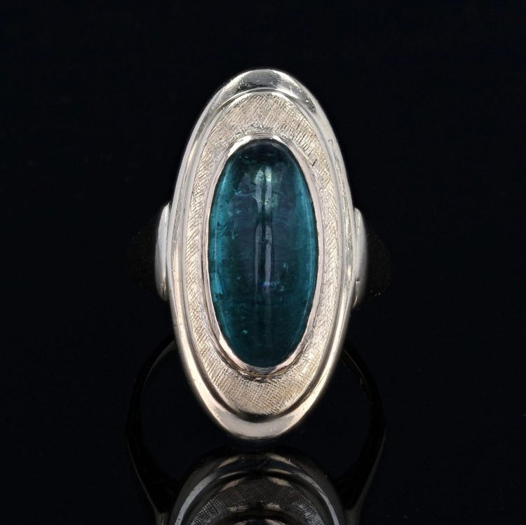 Bague Tourmaline Pain De Sucre Et Or