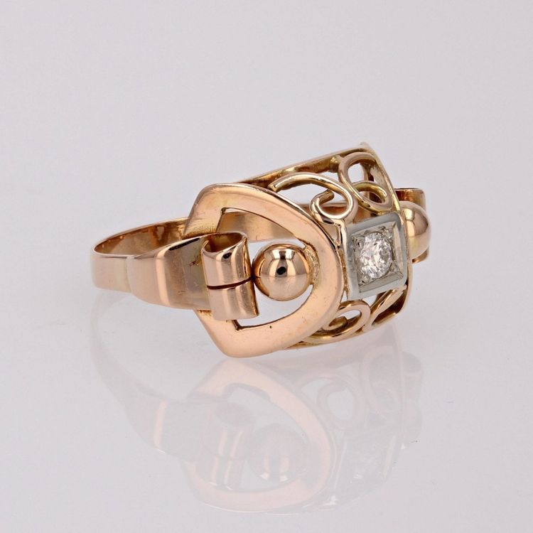 Bague Ancienne Rétro Diamant