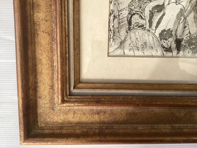 Signed erotic scene
