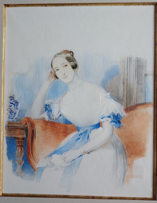 Jeune fille en bleu