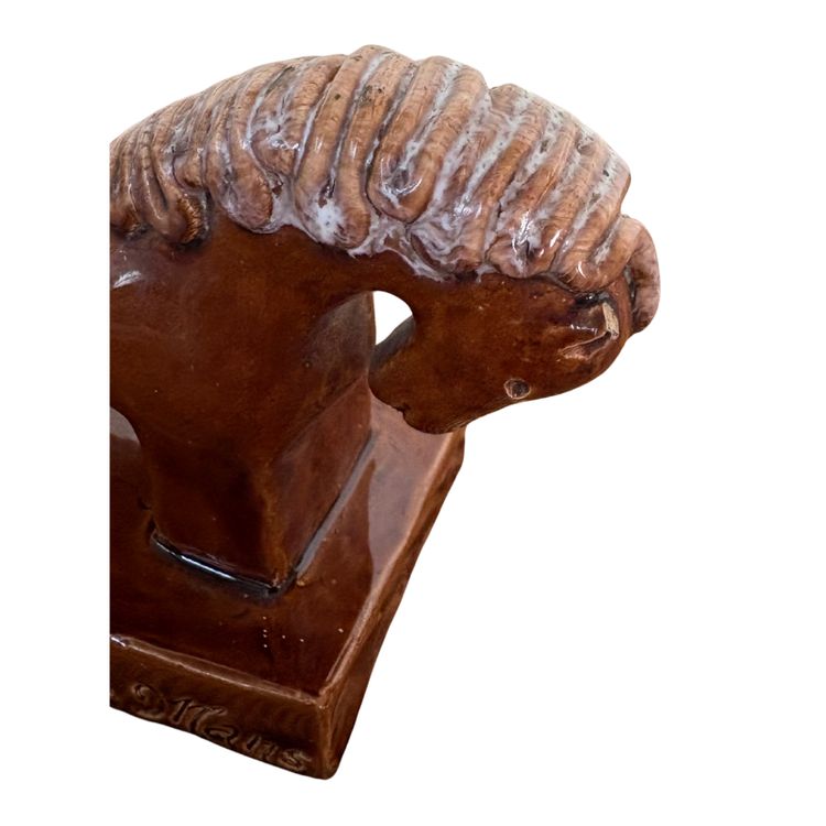 Glazed terracotta horse – 19th century