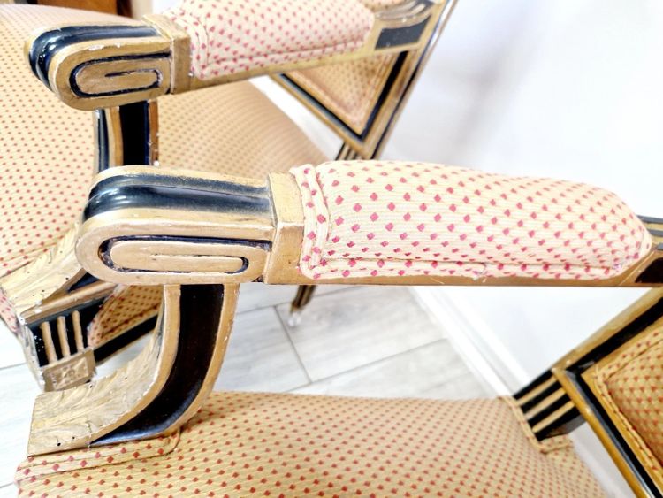 Paire de fauteuils anciens français d'époque Napoléon III