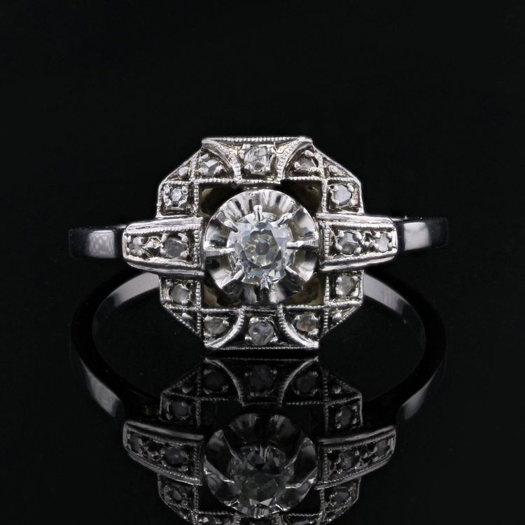 Antiker Art-Deco-Diamantring