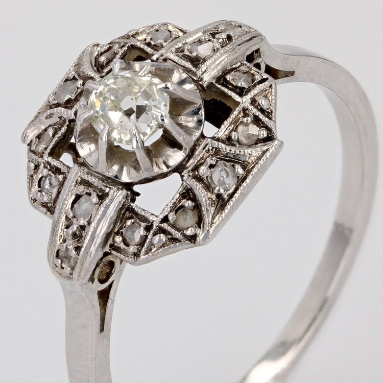 Antiker Art-Deco-Diamantring