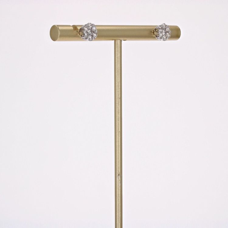 Diamant-Blumenohrringe