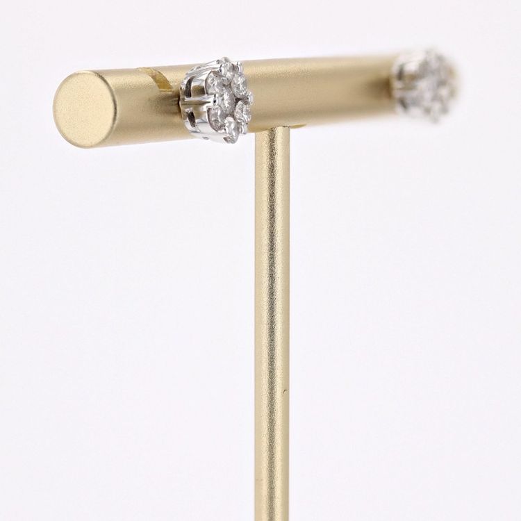 Diamant-Blumenohrringe