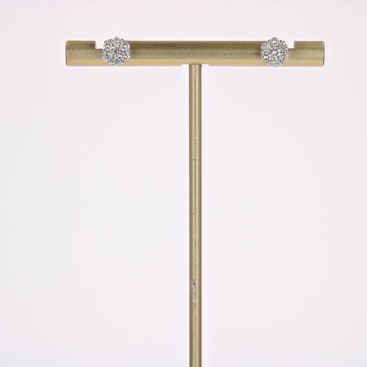 Diamant-Blumenohrringe