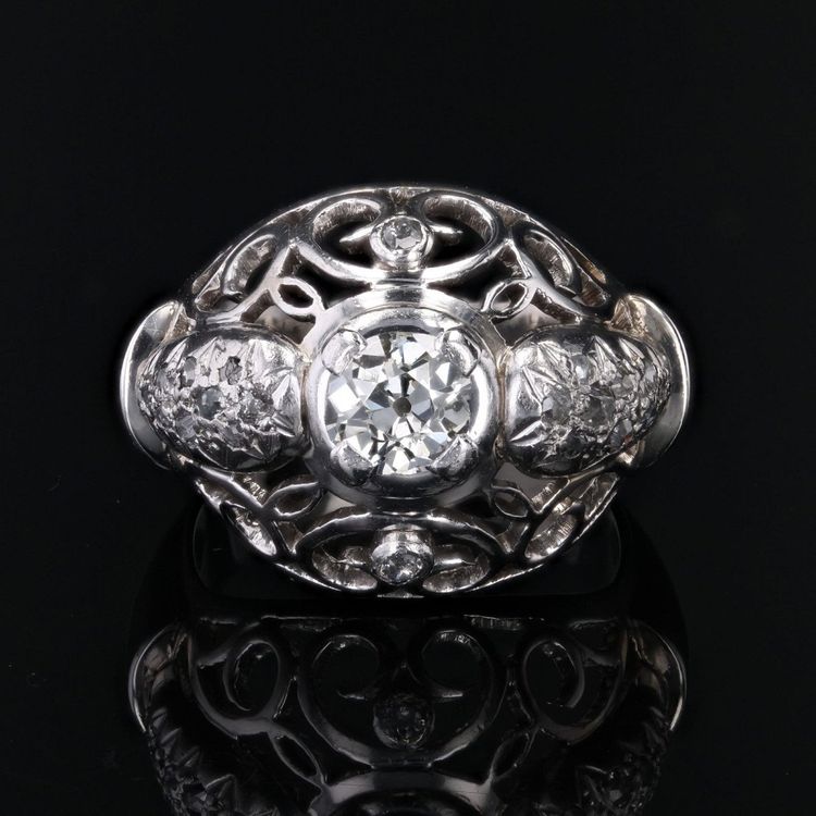 Bague Dôme Diamants Vintage