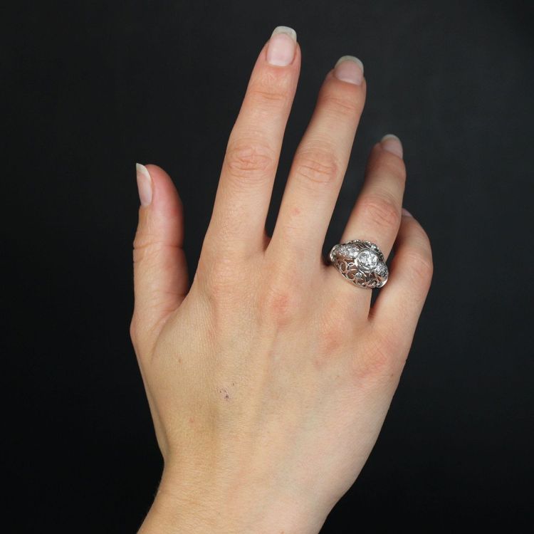 Bague Dôme Diamants Vintage