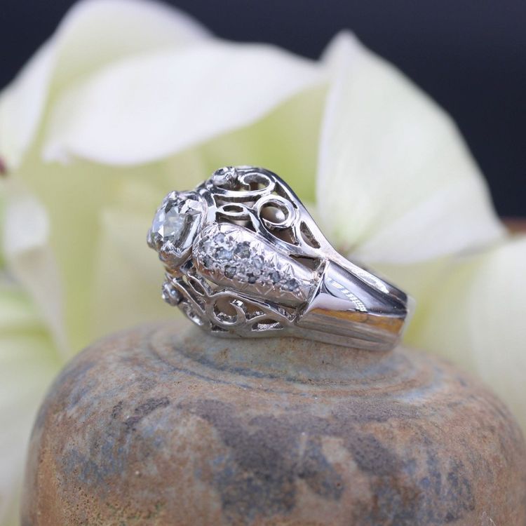 Bague Dôme Diamants Vintage