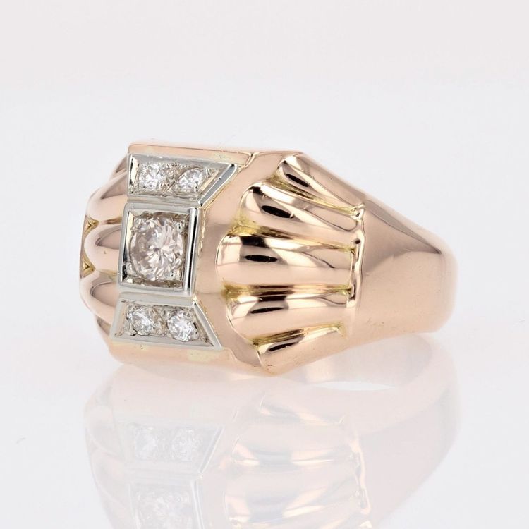 Dome Diamond Tank Ring