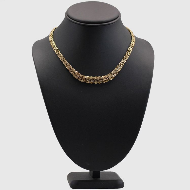 Collier Occasion Or Jaune Maille Entrelacée
