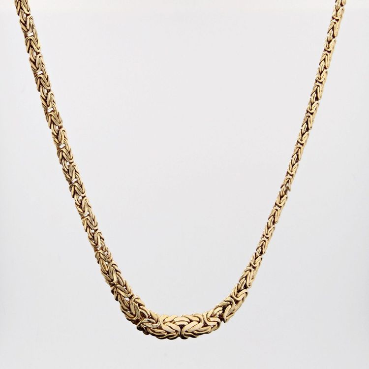 Collier Occasion Or Jaune Maille Entrelacée