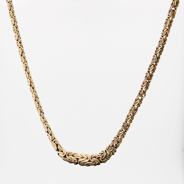 Collier Occasion Or Jaune Maille Entrelacée