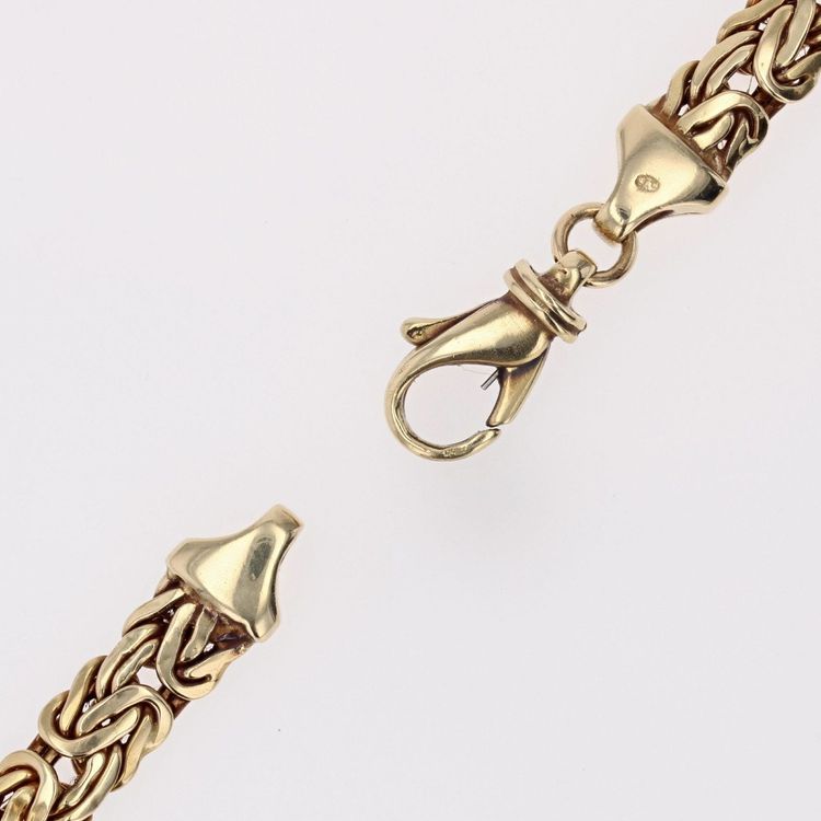 Collier Occasion Or Jaune Maille Entrelacée