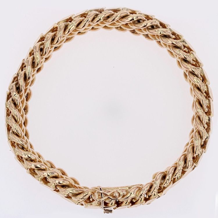 Bracciale a catena in oro rosa antico