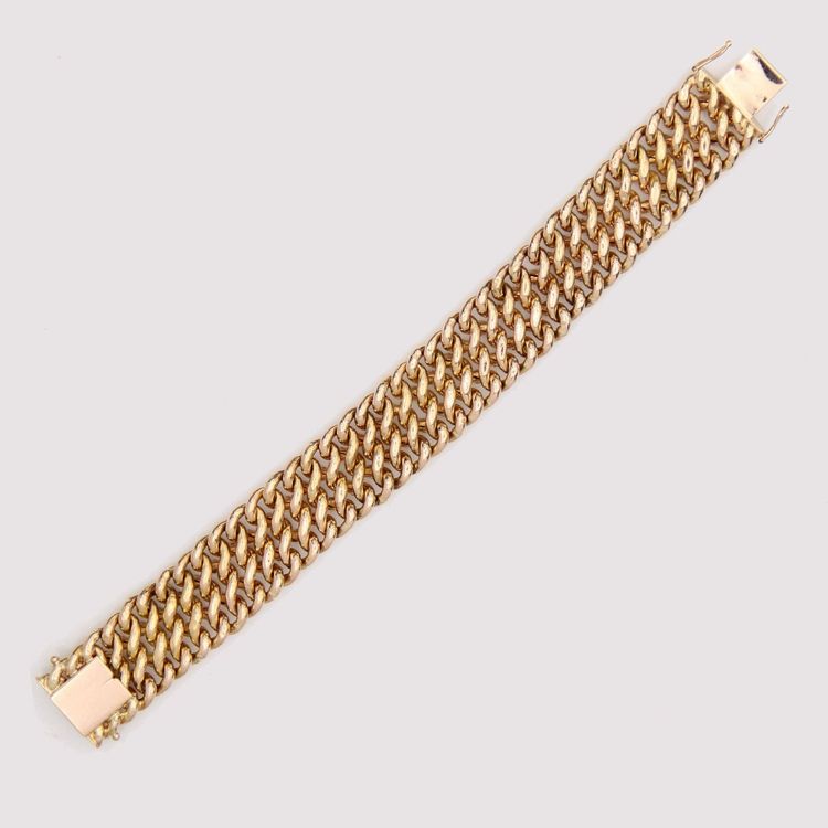 Bracciale a catena in oro rosa antico