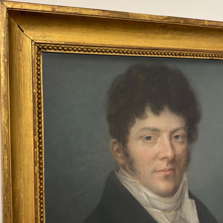 Paire de portraits d'époque Empire