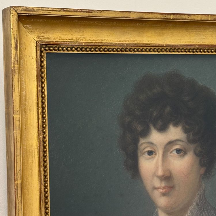 Paire de portraits d'époque Empire