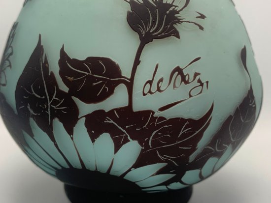 Devez, Vase With Flowers And Butterflies