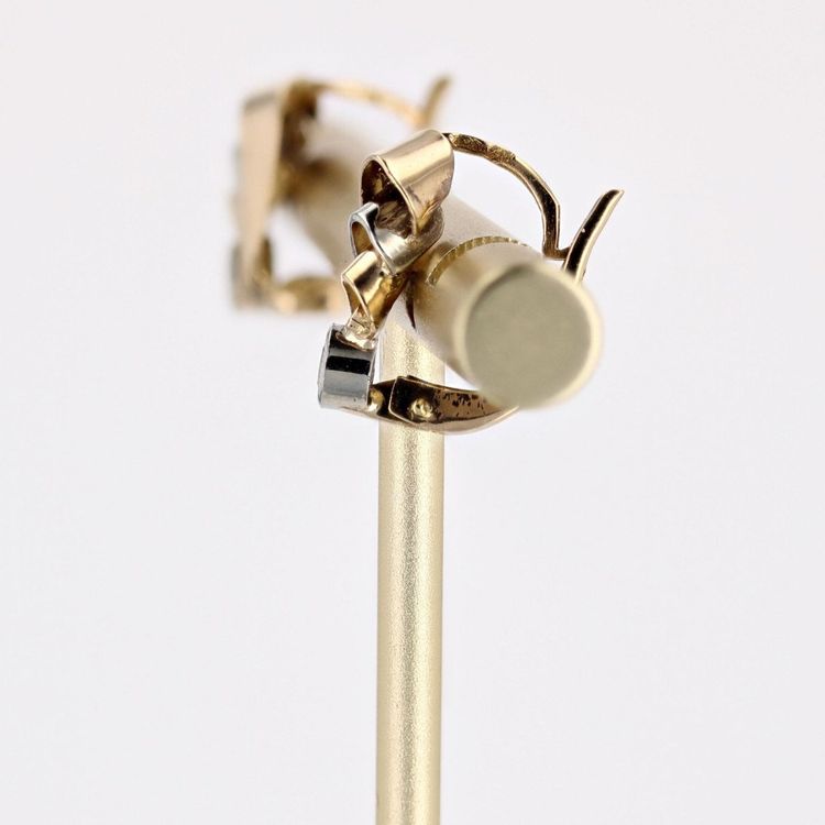 Old Ribbon And Diamond Earrings