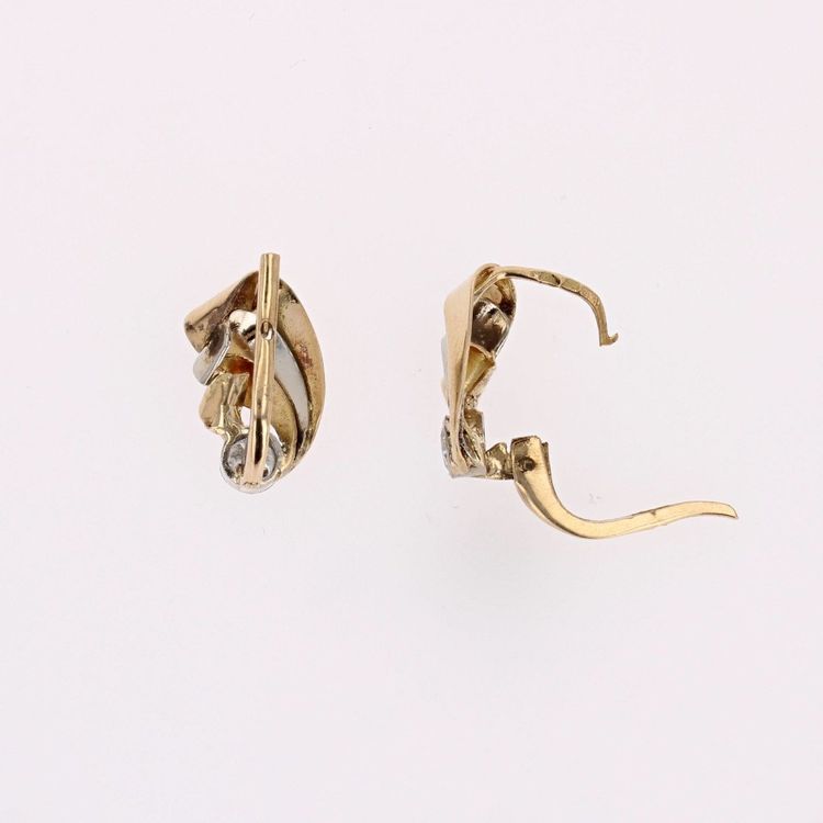Old Ribbon And Diamond Earrings