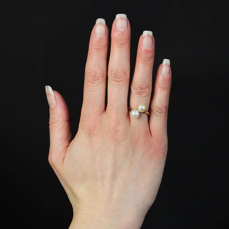 Zuchtperlen-Duo-Ring