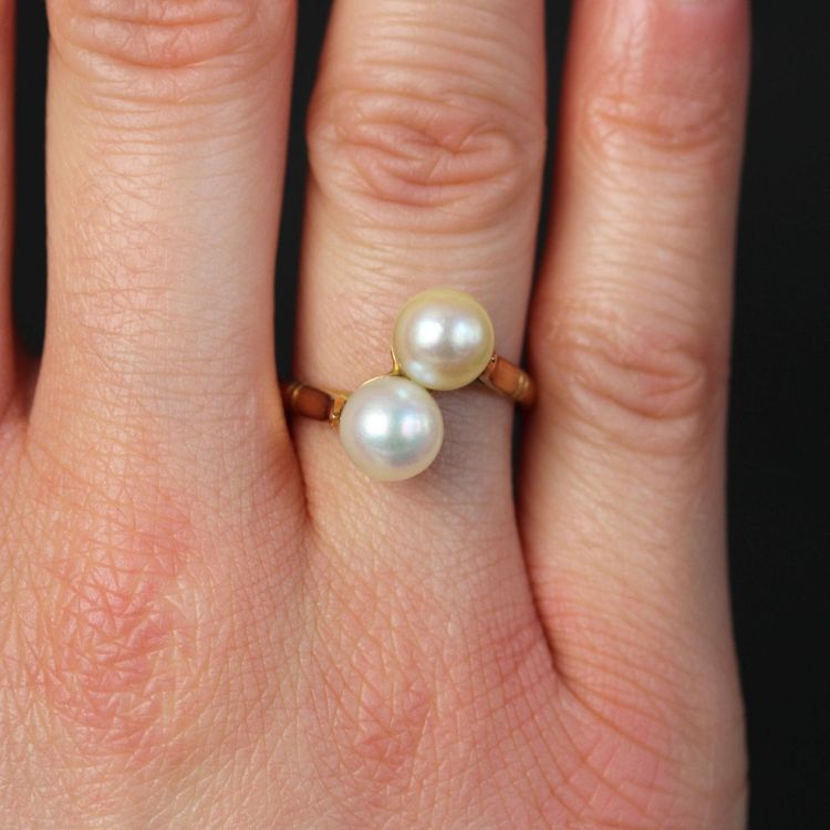 Zuchtperlen-Duo-Ring