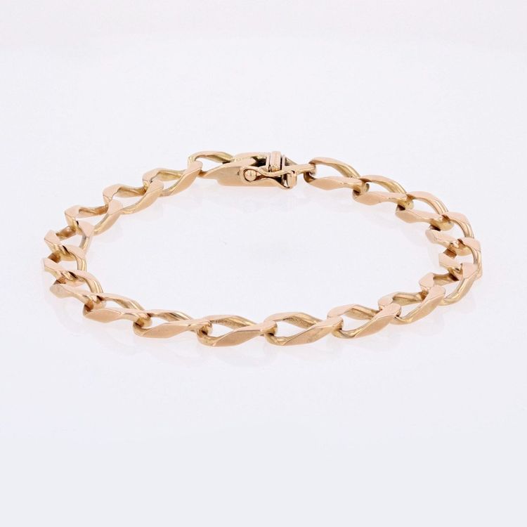 Bracelet Gourmette Or Rose