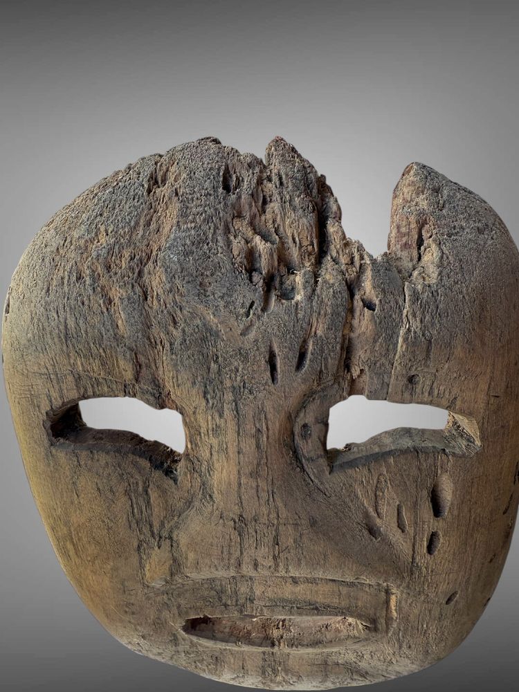 Inuit-Yup'ik-Maske aus Alaska, frühes 20. Jahrhundert