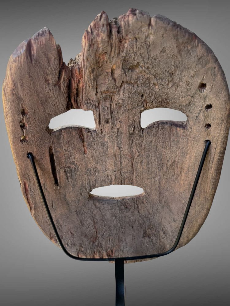 Inuit-Yup'ik-Maske aus Alaska, frühes 20. Jahrhundert