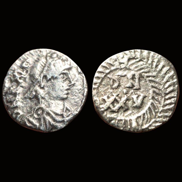 Gunthamund – 25 deniers d’argent, Carthage (484–496) – Rare – Certificat d’authenticité
