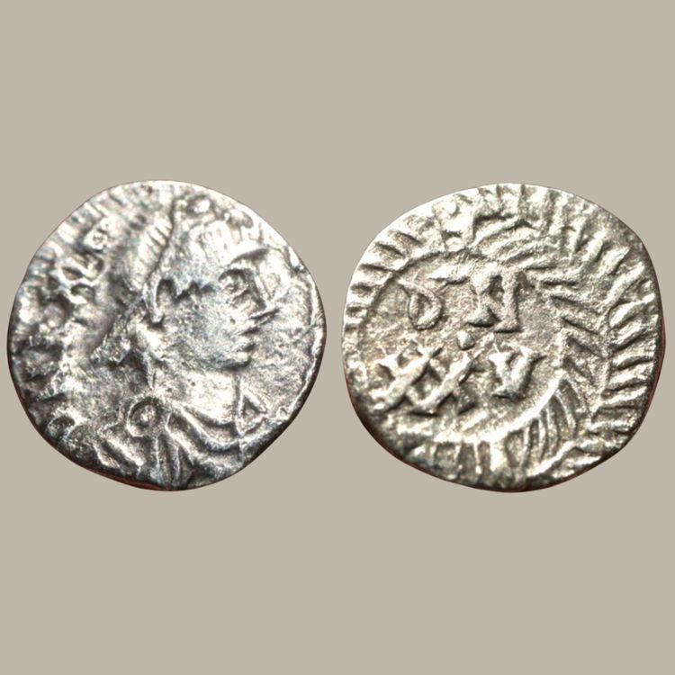 Gunthamund – 25 deniers d’argent, Carthage (484–496) – Rare – Certificat d’authenticité
