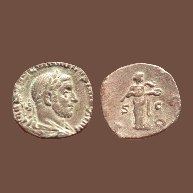Rare sesterce de Volusien – SALVS AVGG (251–253)