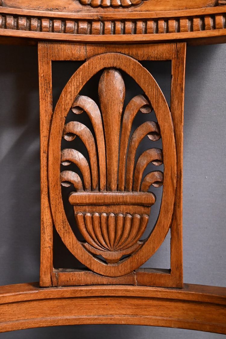 Pair of stained beech armchairs – Early 20th century