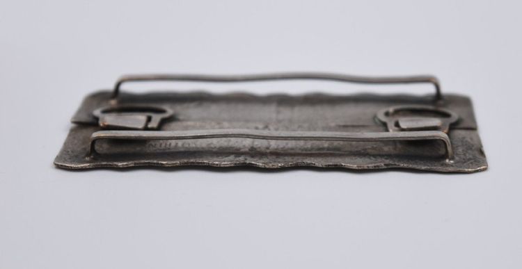 Linie Vautrin: Gürtelschnalle aus versilberter Bronze