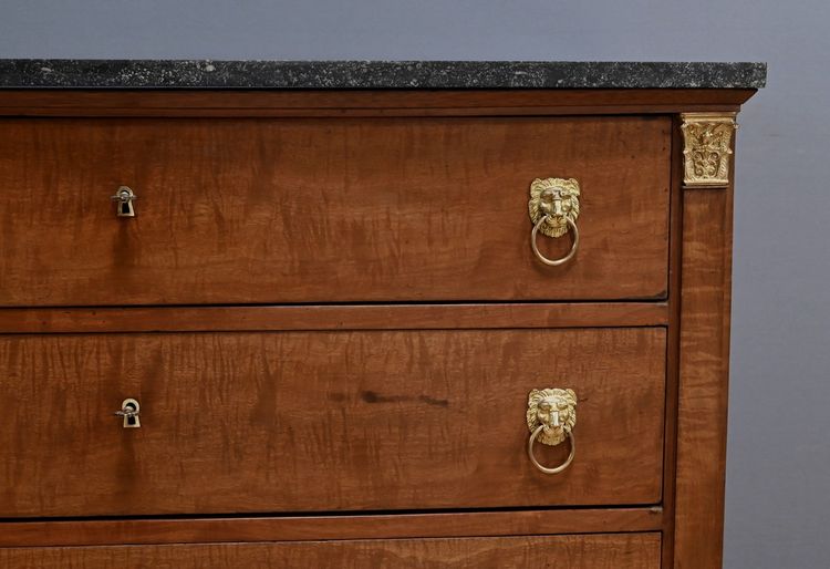 Commode Retour d’Égypte en Acajou, époque Empire – Début XIXe