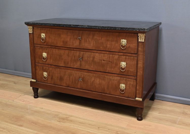 Commode Retour d’Égypte en Acajou, époque Empire – Début XIXe