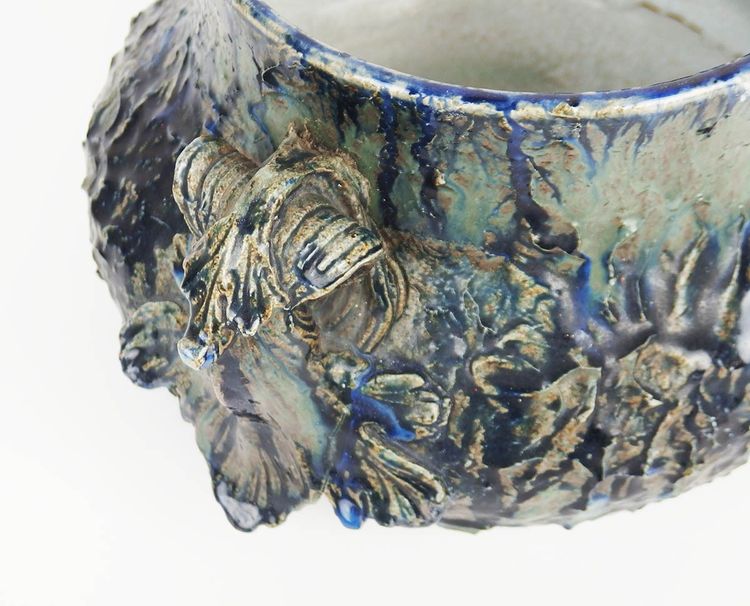 Cache-pot en grès art Nouveau par Georges Max Claudet