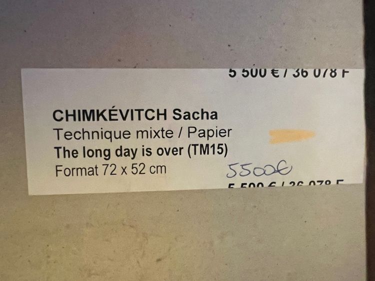 Gemälde Sacha Chimkeevich 1920-2006 Jazz-Gruppe gemischte Komposition