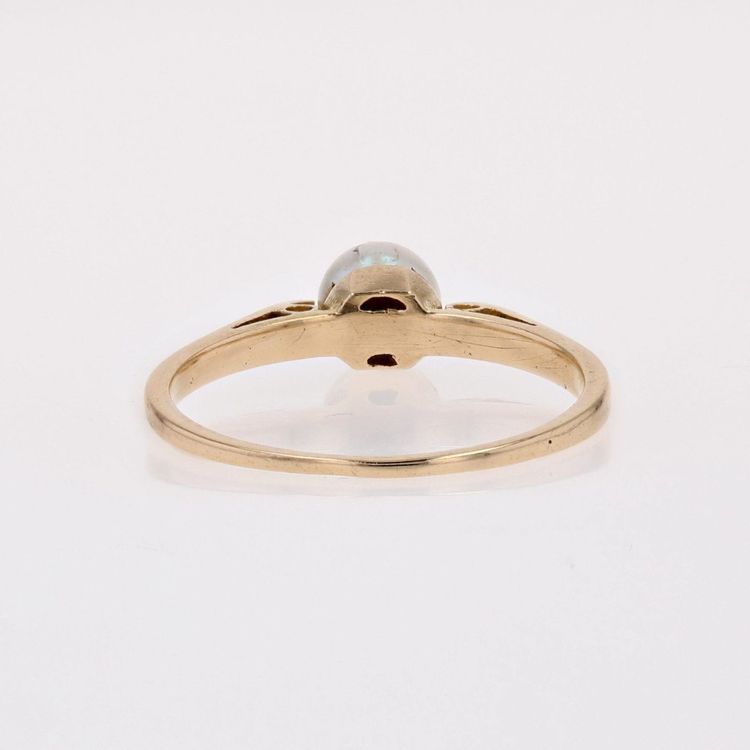 Solitaire Or Jaune Perle De Culture